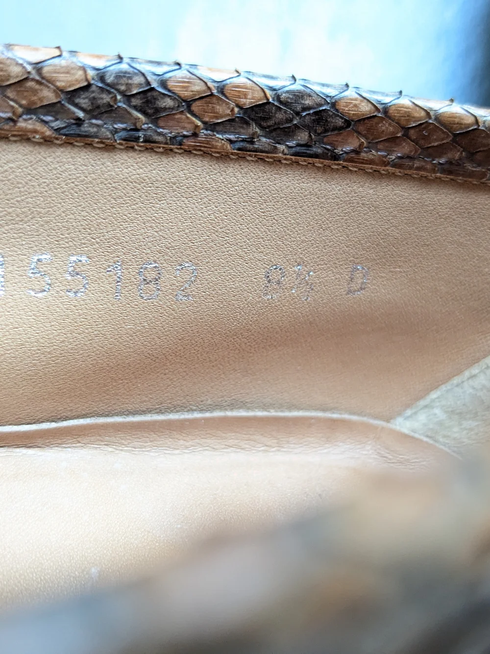 Gucci Men’s Brown Python Leather Horsebit Loafers US 9 Snakeskin Exotic